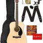 Fender Dreadnought Acoustic Guitar - Natural Bundle