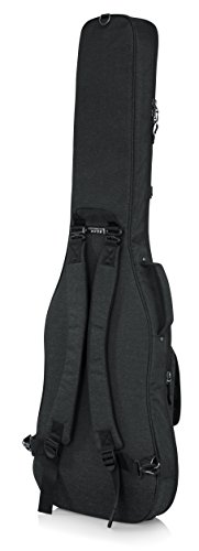Gator Cases Transit Series Bass Guitar Gig Bag; Charcoal Black Exterior (GT-BASS-BLK)