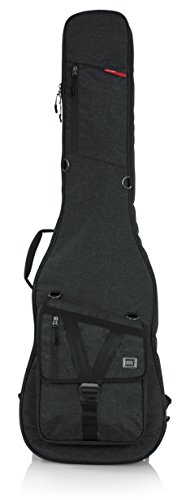 Gator Cases Transit Series Bass Guitar Gig Bag; Charcoal Black Exterior (GT-BASS-BLK)