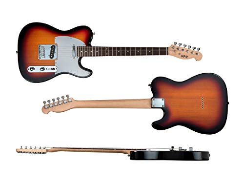 Indio Retro Classic Electric Guitar: Affordable, High-Quality Sound for Beginners | Sunburst with Gig Bag