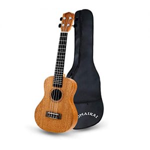 POMAIKAI Concert Ukulele Mahogany 23 inch Beginners Starter Kit