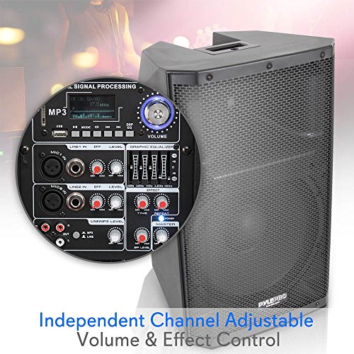 Bluetooth PA Monitor Speaker System - 1400 Watt Max 2 Way Indoor Outdoor