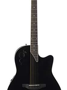Ovation Applause 6 String Acoustic-Electric Guitar, Right, Black