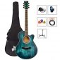 WINZZ 40 Inches Cutaway Acoustic Guitar Beginner Starter Bundle