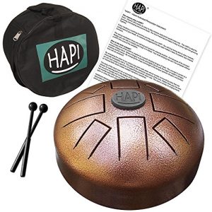 HAPI HDMINIDAKE Tongue Drum 8" Mini Steel Percussion Instrument
