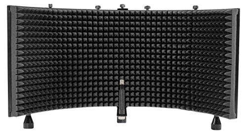 Rockville Recording Studio Microphone+Isolation Shield+Headphones