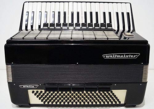 Discover Brilliance: Almost Unused Weltmeister Stella 120 Bass German Piano Accordion