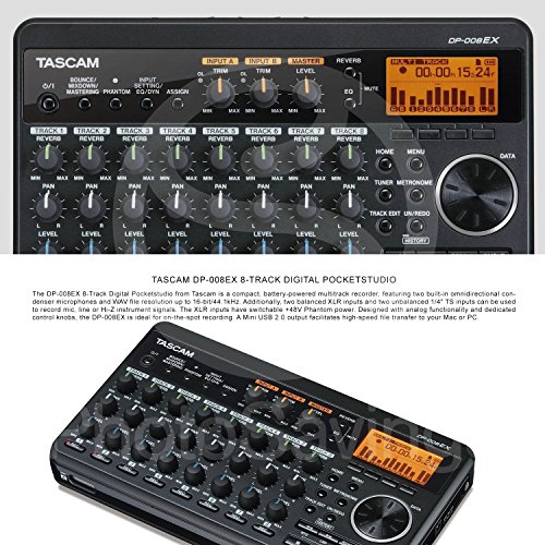 Tascam 8-Track Digital Pocketstudio and Deluxe Bundle