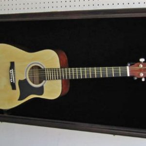 Premium Mahogany Guitar Display Case – Lockable, UV Protection & Elegant Design - Image 2