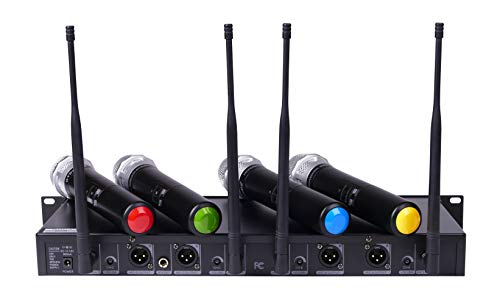 GTD Audio 4x800 Selectable Frequency Channel UHF Diversity Wireless