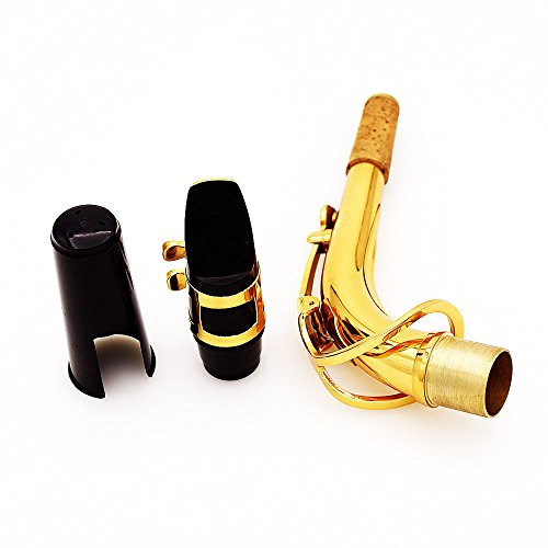 ammoon Saxophone Sax Eb Be Alto E Flat Brass Carved Pattern Set
