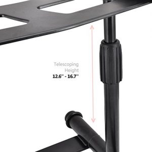 Pyle Portable Folding Laptop Stand - Standing Table with Adjustable Angle - Image 3