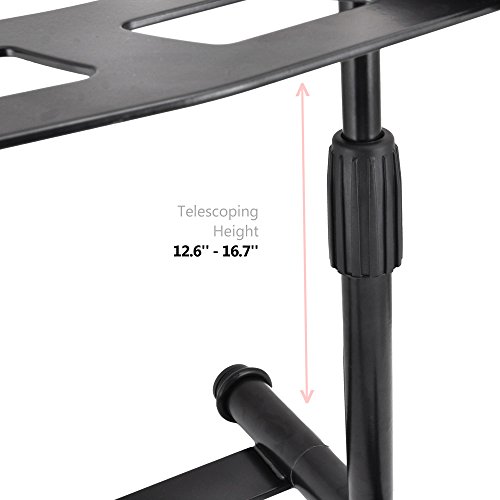 Pyle Portable Folding Laptop Stand - Standing Table with Adjustable Angle
