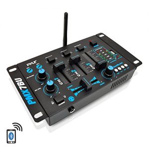 Wireless DJ Audio Mixer - 3 Channel Bluetooth Compatible DJ Controller