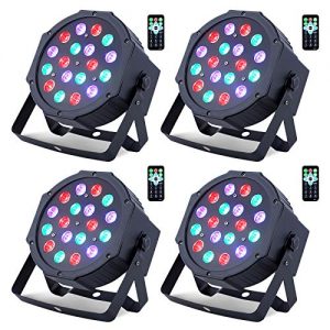 LED Par Light-Nurxiovo 4PCS DMX Stage Lights LED Par Lighting
