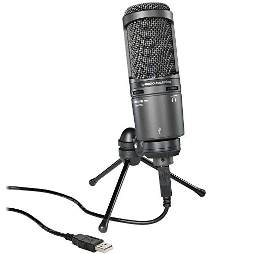 Audio-Technica AT2020USB+ - High-Quality Cardioid Condenser USB Microphone for Crystal-Clear Digital Recording, Perfect for Musicians, Podcasters, and Home Studios! ??️
