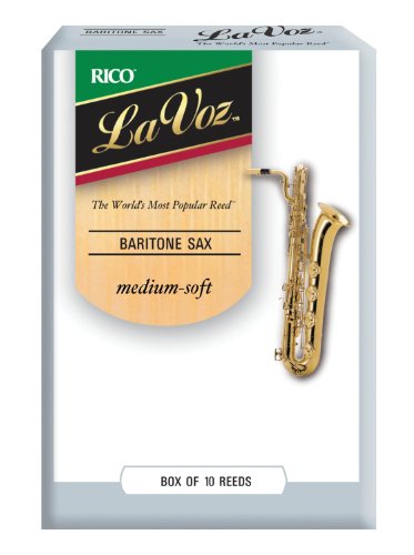 D'Addario Woodwinds La Voz Baritone Sax Reeds, Strength Medium-Soft