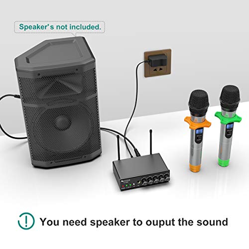 Fifine UHF Dual Channel Wireless Handheld Microphone