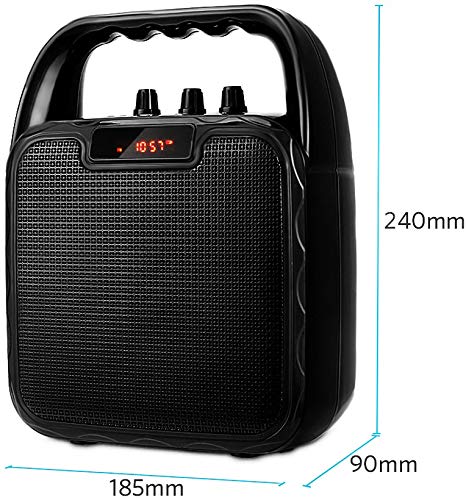 Portable PA Speaker System - Bluetooth Speaker with Microphone, All-in-One Karaoke Machine and Voice Amplifier for Ultimate Party and Karaoke Experience