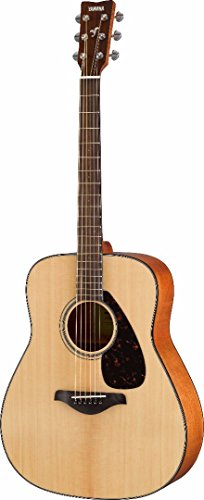 Yamaha Natural Folk Guitar with Knox Hard Shell Acoustic Guitar Case