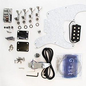 DIY Electric Bass Guitar Kit – 70s TL Bass Build Your Own Bass Kit with Chrome Hardware and Pre-Drilled Body - Image 2