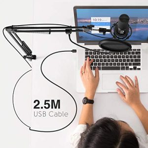 USB Microphone Kit - Studio-Grade Condenser Mic with Adjustable Scissor Arm Stand, Shock Mount, and Bonus Accessories! ?? - Image 4