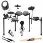 Alesis Nitro Mesh Electronic Drum Kit With a Pair of Drum Sticks + Headphones