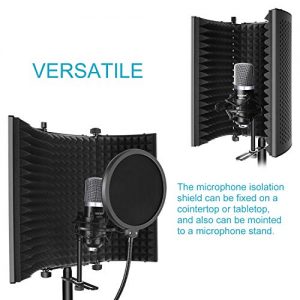 Neewer Microphone Isolation Shield - Foldable Tri-Fold Studio Mic Sound - Image 4