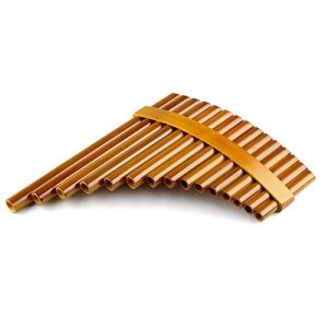 15 Pipes Brown Pan Flute G Key Chinese Traditional Musical Instrument - Image 3