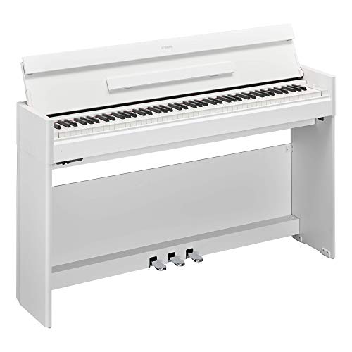 Yamaha Arius Series Slim Digital Console Piano, Satin White