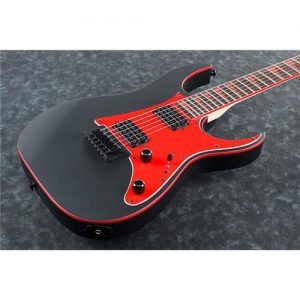 Ibanez GRG 6 String Solid-Body Electric Guitar, Right, Black Flat - Image 2
