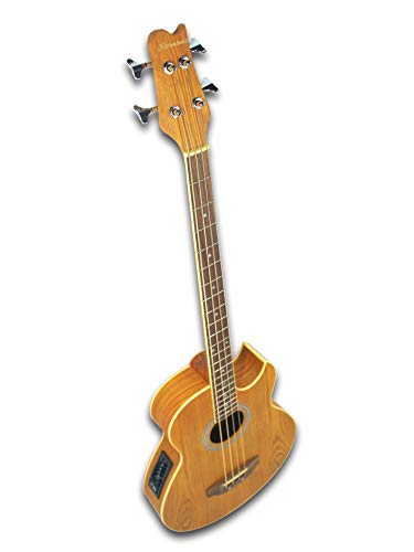 Smooth Sound, Sleek Style – 4 String Acoustic Electric Cutaway Bass Guitar