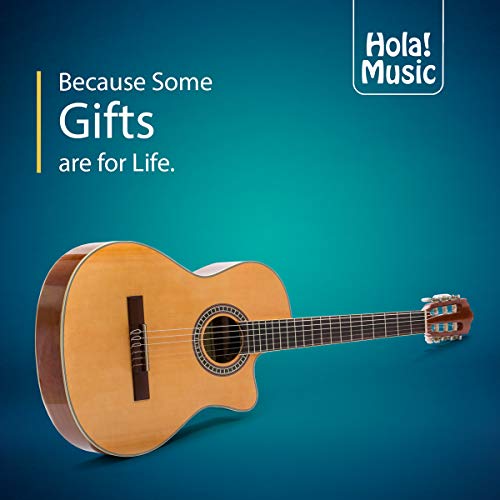 Music Full Size Cutaway Classical Guitar HG-39C - Spruce Top, Mahogany Back, Sides, and Neck, with FREE Padded Gig Bag