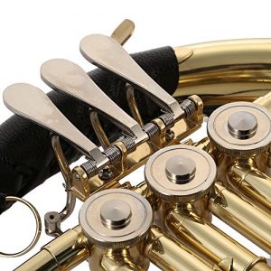 Ammoon Brass Gold Lacquer French Horn B/Bb Flat – Student 3-Key Single-Row Horn 🎺✨ - Image 2