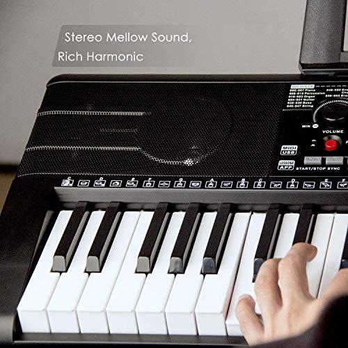 Mugig 61-key Keyboard Piano, Portable Electric Keyboard Piano