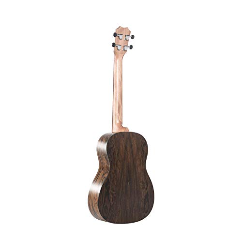 Caramel Solid Spruce Top Butterfly Bocote Baritone Acoustic & Electric Ukulele