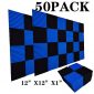 50 Pack Acoustic Panels Soundproof Studio Foam for Walls Sound