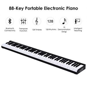 88-Key Portable Electronic Piano with Bluetooth, Voice Functions & Sustain Pedal – Ideal for Beginners and Professionals - Image 3