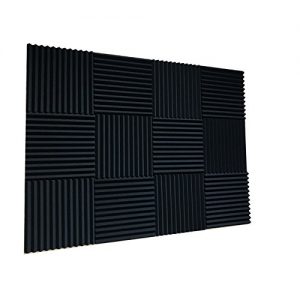 48 Pack BLACK Acoustic Foam Panel Wedge Studio Soundproofing Wall Tiles - Image 2