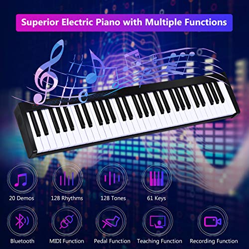 Costzon 61-Key Portable Weighted Key Digital Piano