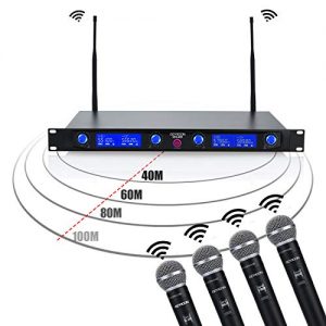 🎤  Professional 4-Channel UHF Wireless Microphone System with Rechargeable Receiver – Perfect for Karaoke, Parties, and Events! 🎶 - Image 4