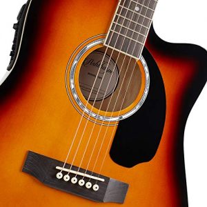 Ashthorpe Full-Size Acoustic-Electric Guitar – Thinline Cutaway, Premium Sound & Complete Kit - Image 4