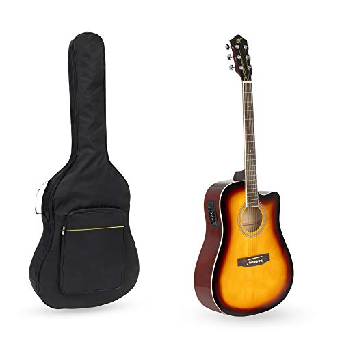 Best Choice Products 41in Full Size Acoustic Electric Cutaway Guitar Set