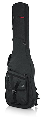 Gator Cases Transit Series Bass Guitar Gig Bag; Charcoal Black Exterior (GT-BASS-BLK)