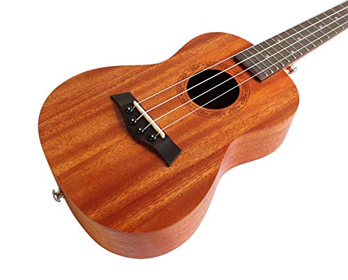 Concert Ukulele Mahogany 23 inch with Ukulele Accessories
