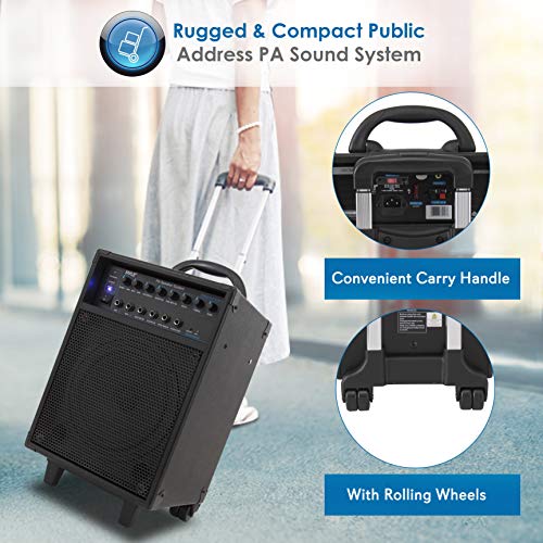 Wireless Portable PA Speaker System - 400W Bluetooth Compatible Rechargeable