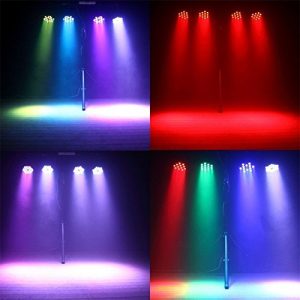 Par Lighting for Stage, 36x1W LED RGB 7 Channel with Remote - Image 4