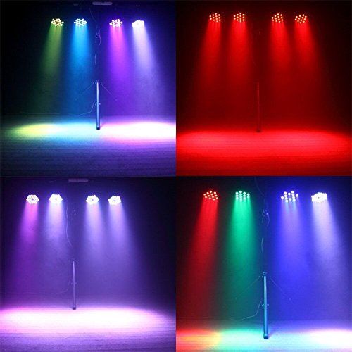 Par Lighting for Stage, 36x1W LED RGB 7 Channel with Remote