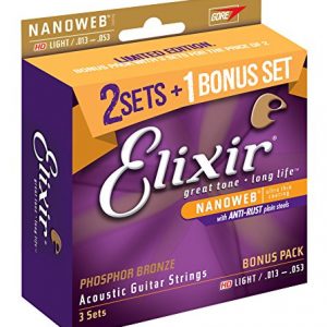 Elixir Strings Acoustic Phosphor Bronze Guitar Strings - Image 3
