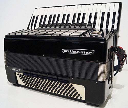 Discover Brilliance: Almost Unused Weltmeister Stella 120 Bass German Piano Accordion